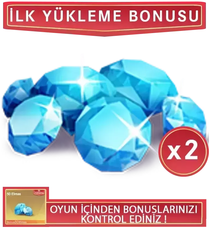 İlk Yükleme Özel 100 Elmas